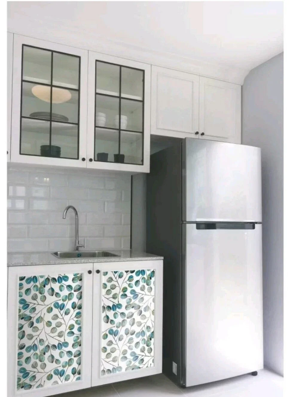 RoomMates Cat Coquillette Eucalyptus Peel and Stick Wallpaper Teal